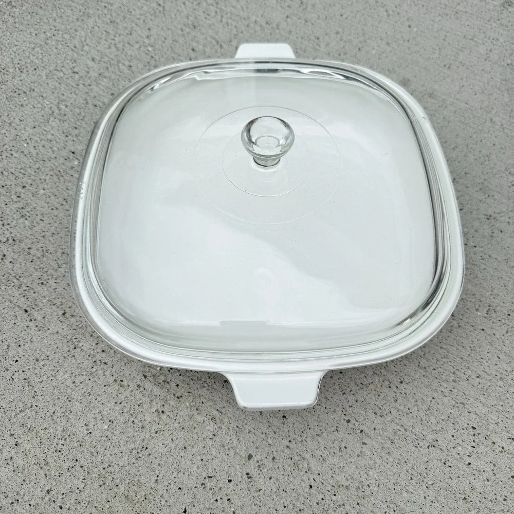 Vintage CorningWare P-10-B Blue Cornflower Casserole Dish Glass Lid 10